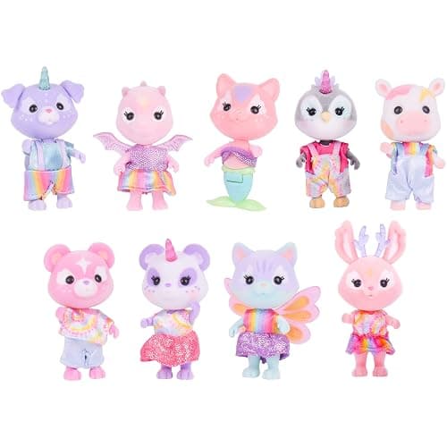 Sunny Days Entertainment Honey Bee Acres Rainbow Ridge Pals – 9 Miniature Flocked Dolls | Small Fantasy Collectible Figures | Pretend Play Toys for Kids - Image 1