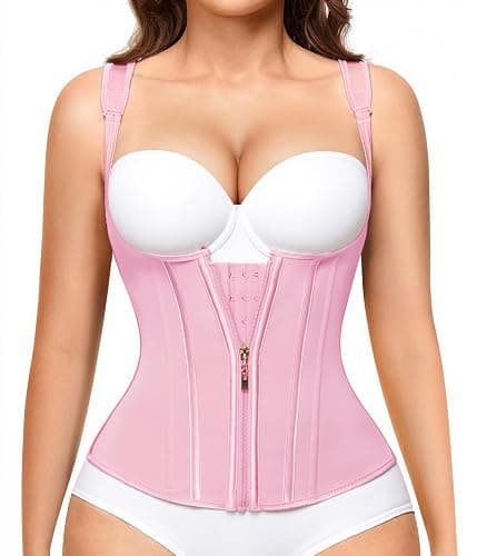 Nebility Waist Trainer for Women Corset Shapewear Tummy Control Faja Body Shaper Waist Cincher with Adjustable Strap - Image 1