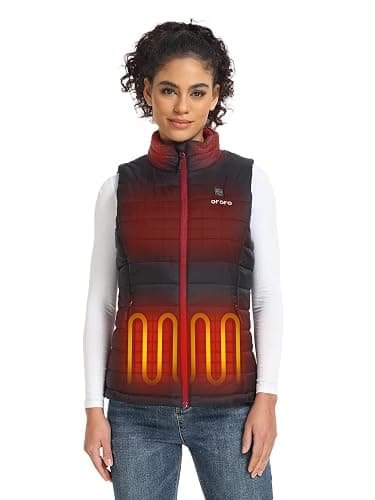ORORO Women's Lightweight Heated Vest with USB-C Rechargeable Battery, Puffer Classic Heating Vest - Image 1