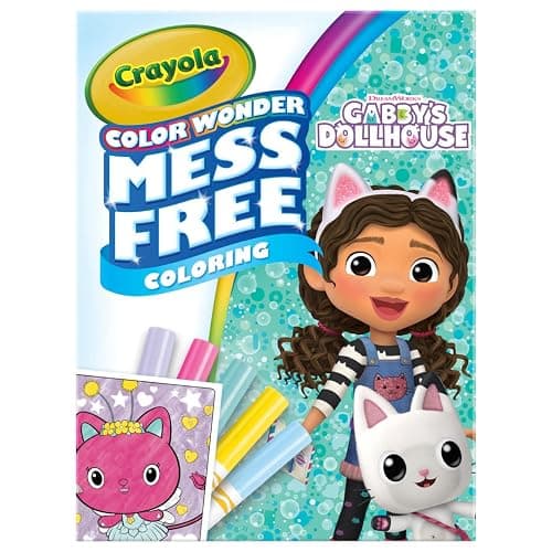 Crayola Gabbys Dollhouse Color Wonder Activity Set, Mess Free Coloring Pages for Toddlers, No Mess Activity, Toys & Gifts for Kids - Image 1