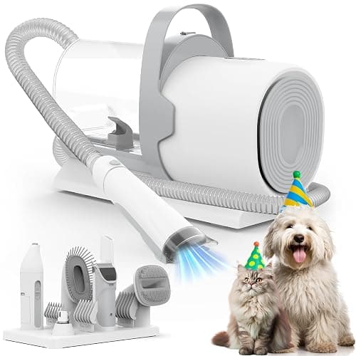 Dog Grooming Vacuum and Kit, Clipper Nail Trimmer Grinder, 2.5L Dust Cup 7 Grooming Tools 11000Pa Pet Vacuum for Shedding Grooming, Dog Hair Vacuum, Home Cleaning, PG50 Plus - Image 1