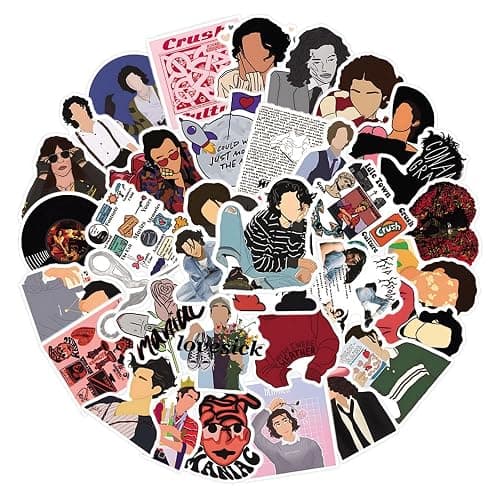 61Pcs Conan Gray Stickers Pack, Cute Cartoon Vinyl Waterproof Sticker Decals for Water Bottle, Laptop, Phone, Scrapbooking, Journaling Choice for Party Supply Decor - Image 1