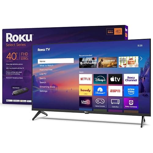 Roku Smart TV 2025 – 40-Inch Select Series, 1080p Full HD TV – Roku TV with Voice Remote – Flat Screen LED Television with Wi-Fi for Streaming Live Local News, Sports, Family Entertainment - Image 1