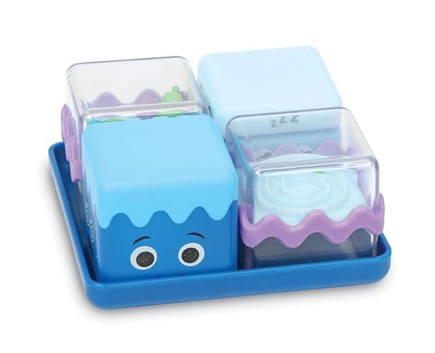 Learning Resources Cool Down Cubes Sensory Fidget Toys - Quiet Fidgets for Kids, Toddlers, and Adults - Calming Corner Items for Classroom or Home, Small Tactile Tools for Play, Focus, and Travel - Image 1