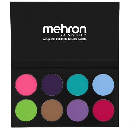 Mehron Makeup Paradise AQ - ISLAND PALETTE, Water-Activated Face Paint | 8 Color Professional Face & Body Paint Makeup for Cosplay, Theater, & Halloween. Vegan, Cruelty-Free, & Made in USA. - Image 1