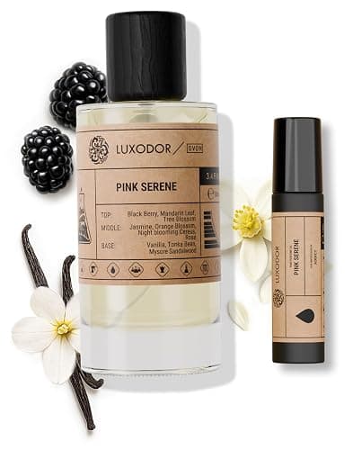 Luxodor Inspired by Addict 3.4 fl. oz (100ml), Pink Serene Eau de Parfum with Roll-On Oil 10 ml | Women Long Lasting Addict Perfume | Fragrance for Women - Image 1