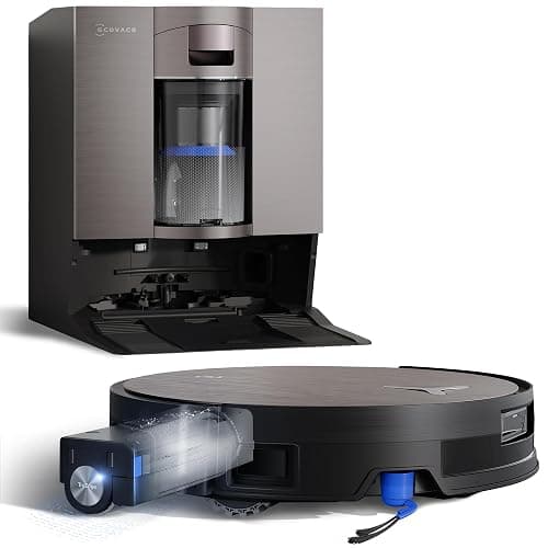 ECOVACS X11 Omni Cyclone Aspirateur Robot, Robot Aspirateur Laveur avec Blast et Puissance 19500 Pa, PowerBoost Ultra-Rapide, OZMO Roller 2.0, Ascension Max de 4 cm, PureCyclone 2.0 Auto-Empty - Image 1