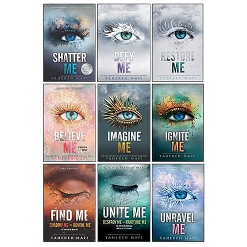 Shatter Me Series Collection 9 Books Set By Tahereh Mafi(Unite Me, Believe Me, Imagine Me, Find Me, Unravel Me, Unravel Me, Defy Me, Restore Me, Ignite Me) - Image 1