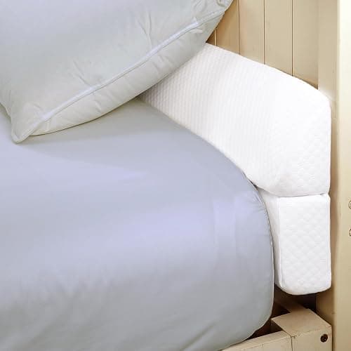 HOMBYS Wedge Pillow Headboard for Bed Gap,Foldable Bed Wedge Gap Filler Twin Size,Matterss Gap Filler,Multi Functional Bed Crack Pillow, Fill The Gap (0-7") Between Your Headboard and Mattress,White - Image 1