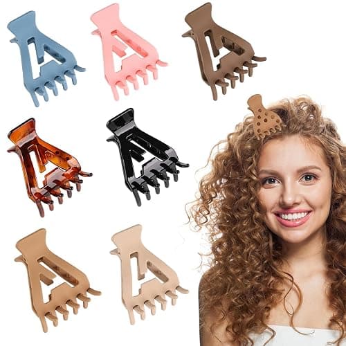 7 Stück Wurzellifting-Haarklammern für Volumen, Volumizing Krallen Klemmen für lockiges Haar, Flauschige und Lockiges Haar Wurzel Clips für Mädchen Frauen (Mehrfarbige-A) - Image 1