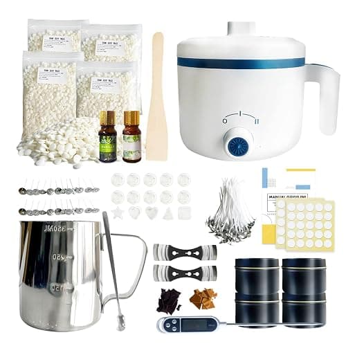 VUSIBA Candle Making Kit with Wax Melter,Soy Wax for Candle Making, DIY Scented Candle Kit for Adult Beginner,Make Your Own Candles - Image 1