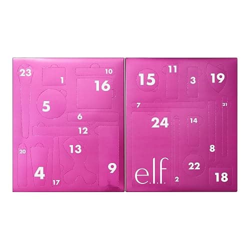 e.l.f. Sleigh the Holidays 24-Day Advent Calendar 2025, Skincare Essentials & Festive Makeup In Limited-Edition Shades, Vegan & Cruelty-Free - Image 1