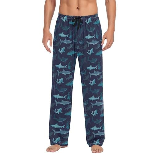 BRIVOKA Men's Pajama Pants Sleep Long Pants,Lounge Bottoms with Elastic Waist, Nightwear Gifts for Men - Image 1