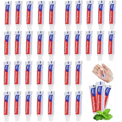 HAIFOTRVA 100 Tubes Bulk Travel Size Toothpaste,0.176 oz Extra Small Toothpastes Travel Size Bulk Mint Mini Disposable Toothpaste for Hotel,Guests,Homeless,Charity(Too Small, Only Good for Single Use) - Image 1