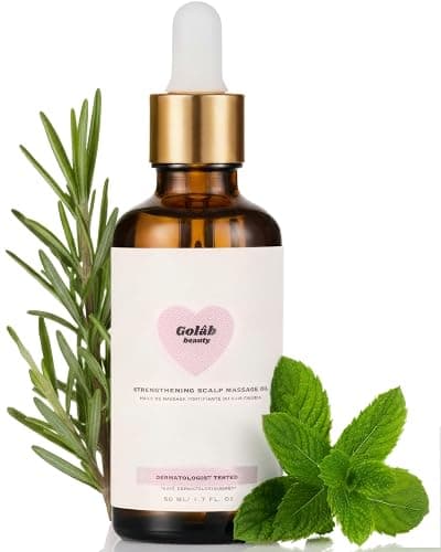 Golab Beauty Hair Oil Rosemary Scalp Treatment, Organic, Vegan, Growth And Repair For Split Ends & Dry Scalp Treatment, Strengthening, Soothing, Moisturizing & Encouraging Longer Hair 1.7 Fl Oz - Image 1