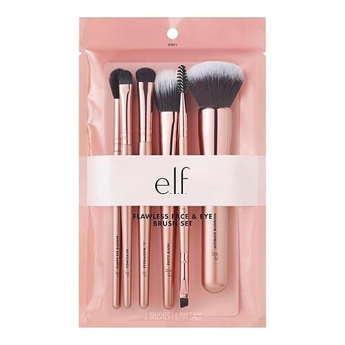 e.l.f. Flawless Face Kit, 6-Piece Brush Collection, Brushes For Face, Eyes & Brows, Vegan & Cruelty-Free - Image 1