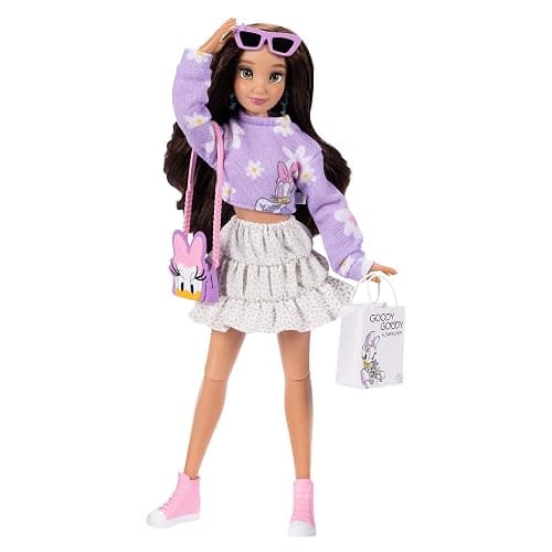 Disney ILY 4EVER Fashion Dolls Inspired by Daisy 11.5" Tall with 13 Points of Articulation, Glittery Mickey Ring Included for You! - Image 1