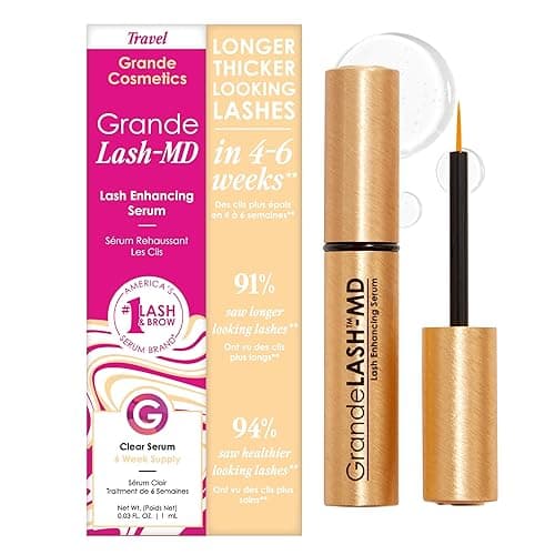 Grande Cosmetics GrandeLASH-MD Lash Enhancing Serum - Peptide & Vitamin Infused Formula for Longer, Thicker, Fuller Looking Lashes - Ophthalmologist Tested, Cruelty-Free - Image 1