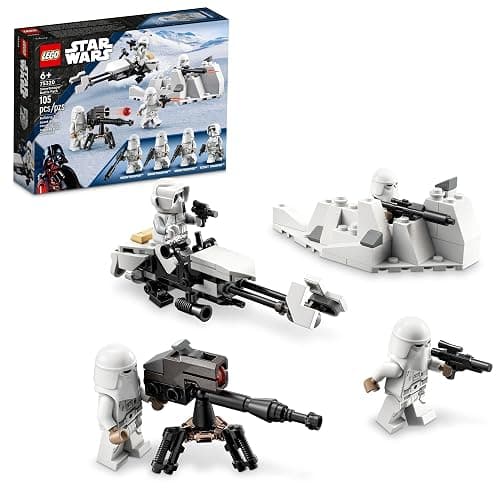 LEGO Star Wars Snowtrooper Battle Pack 75320 Set, Building Toy with 4 Figures, Blasters and Speeder Bike, Gift Idea for Grandchildren, Kids, Boys and Girls Ages 6 and Up - Image 1