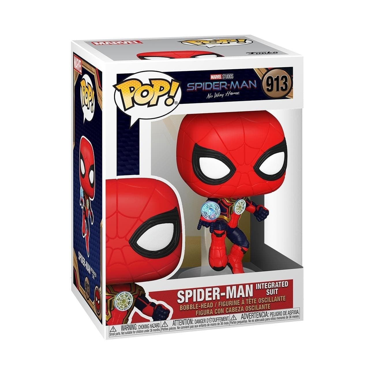Funko Pop! Marvel: Spider-Man - (Integrated Suit) - Figura de Vinilo Coleccionable - Idea de Regalo - Mercancia Oficial - Juguetes para Niños y Adultos - Movies Fans - Muñeco para Coleccionistas - Image 1