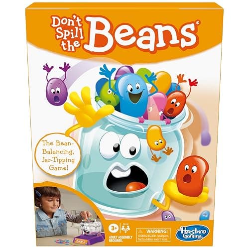 Hasbro Gaming Don't Spill The Beans Game for Kids, Easy and Fun Balancing Game for Children Ages 3 and Up, Easter Gifts for Boys and Girls, Preschool Games for 2 Players, Kids Board Games - Image 1