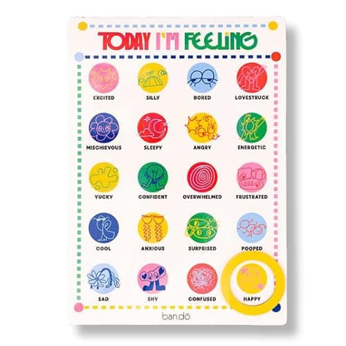 ban.do Magnetic Daily Mood Tracker Feeling Poster Chart for Self Reflection and Care, Today I'm Feeling - Image 1