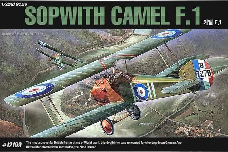 Academy Military Plastic Model Kit 1/32 Scale Sopwith Camel F.1 12109 NIB /ITEM#G839GJ UY-W8EHF3163451 - Image 1