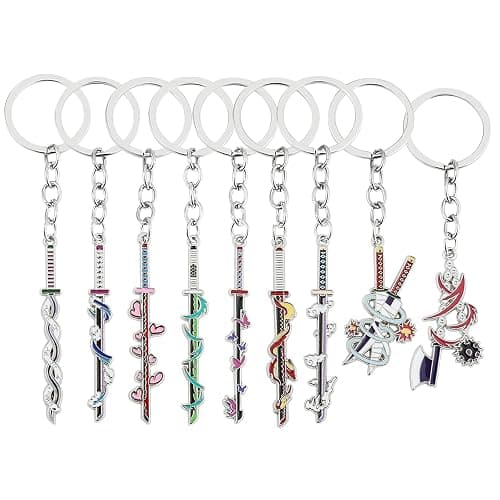 K Anime Demon Slaye Keychains Sword Keychains Cosplay Collection Souvenir Key Chains Gifts for Men Women Jewelry - Image 1