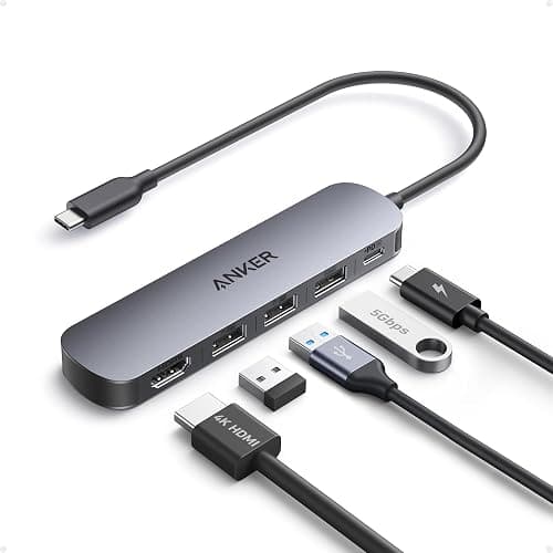 Anker USB C Hub, 5-in-1 USB Hub for Laptops, 4K HDMI Multiport Adapter with 90W Max Power Delivery, USBC & USBA Data Ports USB C Dongle, Compact for MacBook, Dell, and More (Charger Not Included) - Image 1