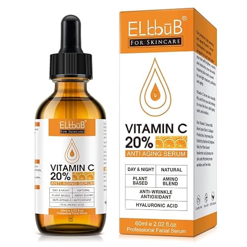 Premium 20% Vitamin C Serum For Face with Hyaluronic Acid, Retinol & Amino Acids - Boost Skin Collagen,Hydrate & Plump Skin, Anti Aging & Wrinkle Facial Serum 60ml - Image 1