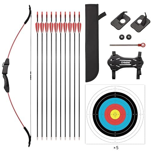 LWANO Bow and Arrow Set for Kids, Archery Beginner Gift with 10 Arrows, 5 Target Face, Ideal for Kids, Youths, Teens, Perfect for Left & Right Handers - Image 1