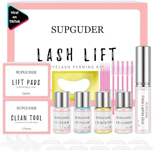 2026 Lash Lift kit Eyelash perm kit,SUPGUDER Professional Eyelash Curling Lash Extension Set,Lash Lifting Tools Suitable for Salon - Image 1