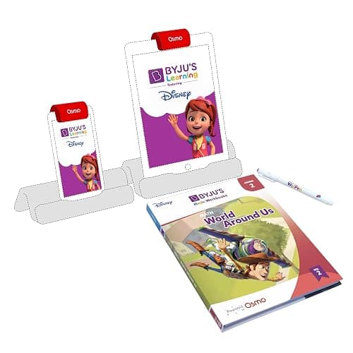 BYJU'S Magic Workbooks: Disney, Grade 2, Math, World Around Us - Ages 6-8 —Physical-Digital Learning, Featuring Disney & Pixar Characters, Works with iPad, iPhone & Fire - Image 1