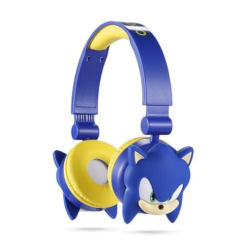 Sonic The Hedgehog - Kids Bluetooth Headphones, Wireless & Wired Over-Ear Headphones with Safe Volume, Adjustable Headband, Rechargeable Battery & Stereo Sound – Perfect for School, Home, & Travell - Image 1