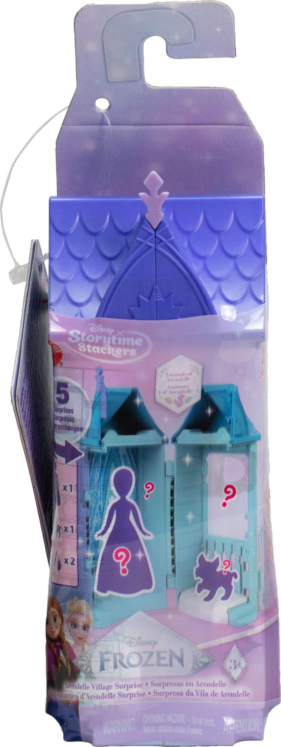 Mattel Disney Frozen Arendelle Animals Elsa Anna and Little House Dress Up Doll House Pretend Play Mini Dolls Surprise Pack Ages 3 and Up Multi 986A-JFG24 - Image 1