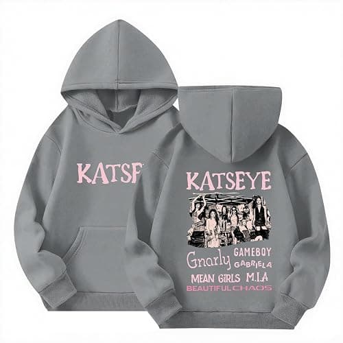 KATSEYE Hoodies for Kids Katseye Merch Sweatshirts Fashion Music Album Graphic Long Sleeve Hoodied for 4-13 Years - Image 1