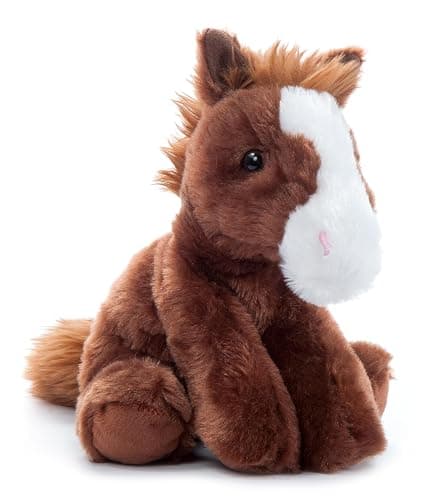 The Petting Zoo Floppy Horse Stuffed Animal Plushie, Gifts for Kids, Wild Onez Wildlife Animals, Horse Plush Toy 8 inches - Image 1