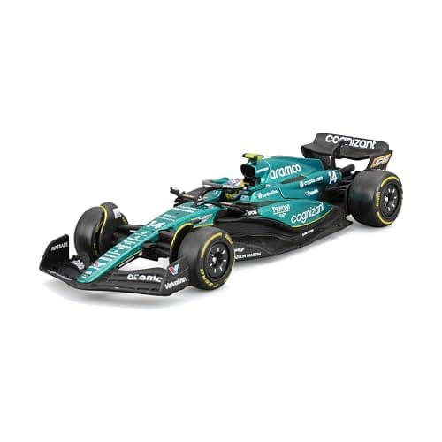 Bburago 1:43 Race Aston Martin AMR23 (2023) w/Driver - Image 1