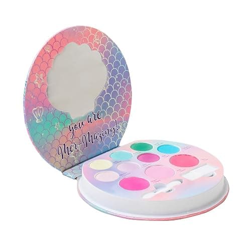Lip Smacker Sparkle & Shine Eyeshadow Makeup Palette, Mermaid Palette Shimmer | Christmas Make Up Collection | Holiday Present | Gift for Girls - Mermaid Shimmer - 1 Count (Pack of 1) - Image 1