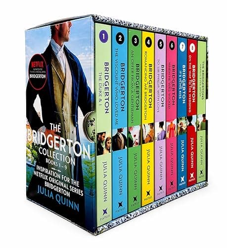 Bridgerton Family Complete Series #1-9 Books Box Set by Julia Quinn -Full Collection - Regency Historical Romance Novels - Image 1