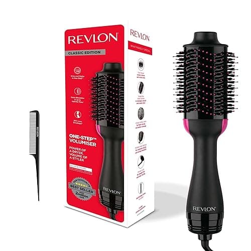 Revlon Salon One-Step Hair Dryer & Volumiser with Sectioning Comb Included (for mid to Long Hair, One-Step Technology, 2-in-1 Styling Tool, Ionic & Ceramic Technology) RVDR5222UKAMZ - Image 1