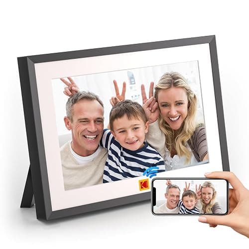 KODAK Digital Photo Frame 10 inch WiFi, Digital Picture Frame with Rechargeable Battery, HD IPS Touch Screen Smart Cloud Photo Frame with 32GB - Image 1