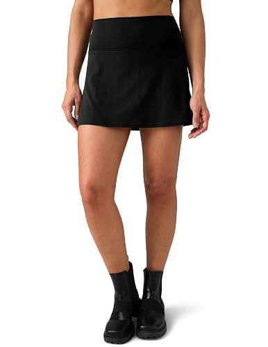 Colorfulkoala Dreamlux Skirts for Women High Rise Athletic Golf Tennis Skorts Built-in Shorts with Pockets - Black - X-Large - Image 1