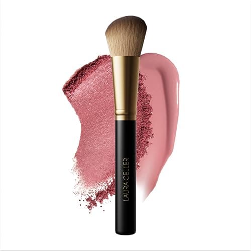 LAURA GELLER NEW YORK Angled Blush Brush with Black Wooden Handle & Dense Bristles for Makeup Application - Image 1