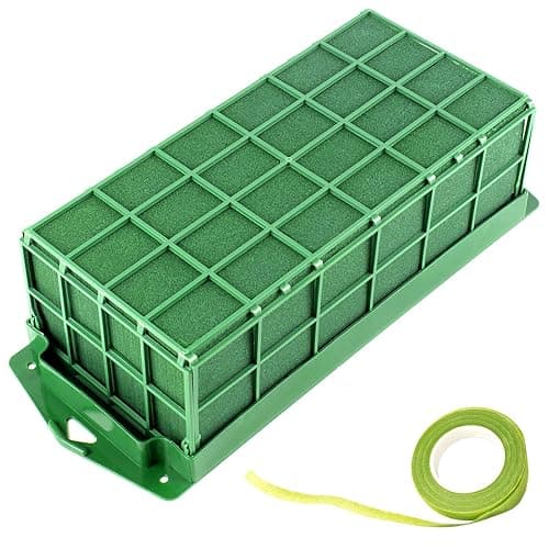 Takytao Floral Foam Cage, Dry Flower Cage Holders, Green Foam Cage Blocks for Fresh Flower Arrangements Decoration, Wedding, Interior and Garden - Image 1