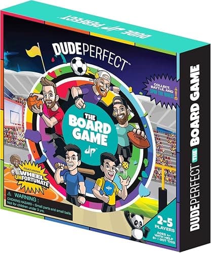 Dude Perfect Board Game, 2-5 Player Challenging and Competitive Family Board Games, Ideal Sports Board Games for Family Game Night, Ages 4 and Above - Image 1