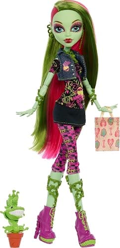 Monster High Boo-riginal Creeproduction Doll, Venus McFlytrap Collectible Reproduction with Doll Stand, Diary, and Pet Chewlian - Image 1