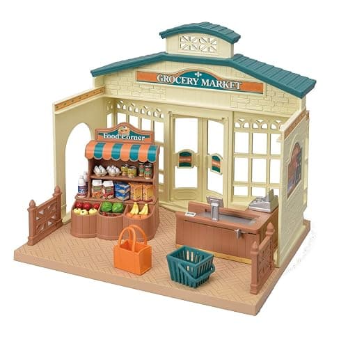Calico Critters Grocery Market - Shop, Play, and Let Creativity Bloom!, Cream & Brown - Image 1