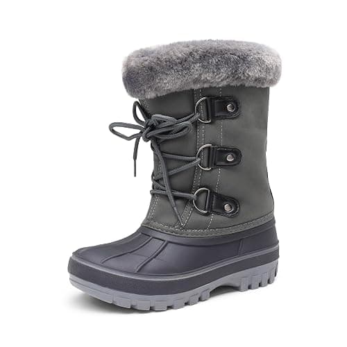 DREAM PAIRS Boys & Girls Faux Fur-Lined Winter Snow Boots for Little/Big Kids - Image 1