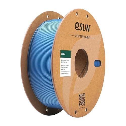 eSUN PLA+ Filament 1.75mm, Enhanced Toughness 3D Printer Filament PLA Plus, Dimensional Accuracy +/- 0.03mm, 1KG Spool (2.2 LBS) 3D Printing Filament for 3D Printers,Haze Blue - Image 1